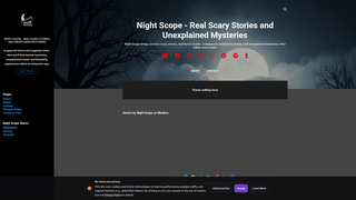 Screenshot of nightscopehorror.com
