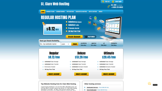 Thumbnail of stclarewebhosting.com