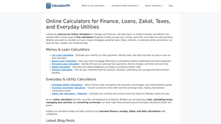Thumbnail of calculatorpk.com