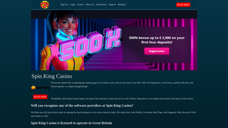 Thumbnail of spinskingcasino.com