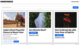 Thumbnail of mindvence.com