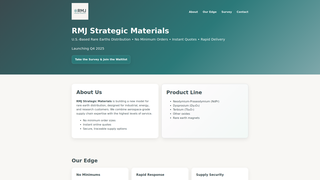 Thumbnail of rmjmaterials.com