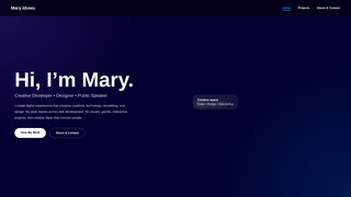 Screenshot of maryidowu.com