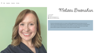 Screenshot of melissabresnahan.com