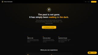 Screenshot of historyilluminated.app