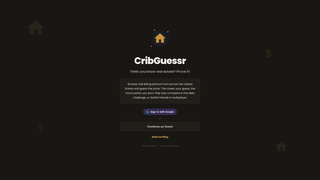 Screenshot of cribguessr.com