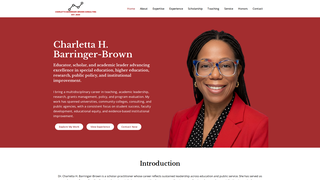 Screenshot of charlettabarringerbrown.org