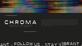 Screenshot of chromadanceproject.com