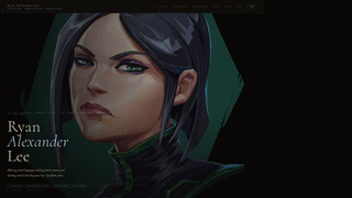 Screenshot of ryanalexanderlee.com