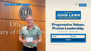 Screenshot of votejohnlawn.org