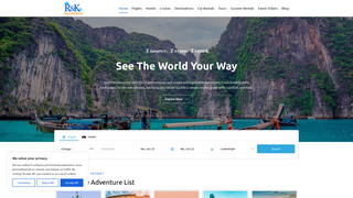 Thumbnail of rkbookings.com