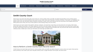 Screenshot of smithcountycourt.org