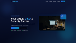 Screenshot of cyberlionsec.com