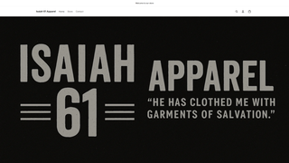 Thumbnail of isaiah61apparel.com