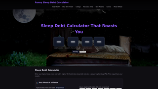 Thumbnail of funnysleepdebtcalculator.com
