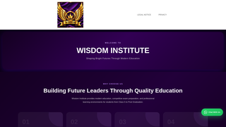 Screenshot of wisdomheadsir.com