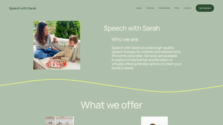 Thumbnail of speechwithsarahnyc.com