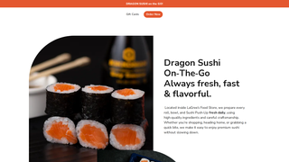 Screenshot of dragonsushibv.com