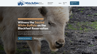 Screenshot of whitebuffaloadventuretours.com