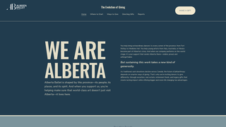 Thumbnail of albertaballet-give-differently.com