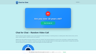 Screenshot of chatforchat.org