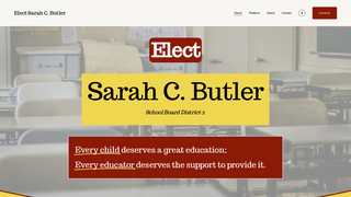 Thumbnail of electsarahcbutler.com