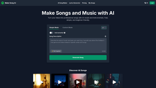 Screenshot of makesongai.com