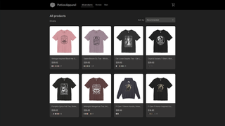 Thumbnail of potionapparel.com
