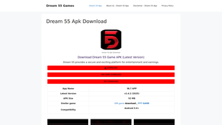 Thumbnail of dream55games.com