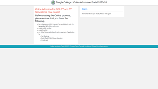 Thumbnail of tanglacollege.com