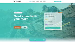 Screenshot of ajcroofing.net