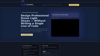 Screenshot of dronematic.io