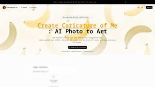 Screenshot of createcaricatureofme.com
