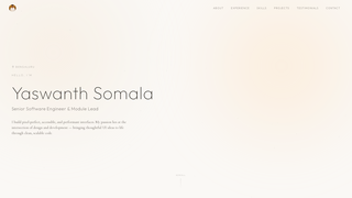 Screenshot of yaswanthsomala.com