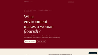 Screenshot of thedivona.com