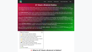 Thumbnail of 67stealabrainrot.com