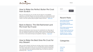 Thumbnail of piecrustgenius.com