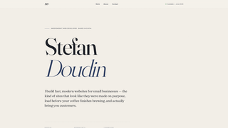 Screenshot of stefandoudin.com