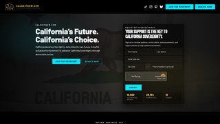 Screenshot of calexitnow.com