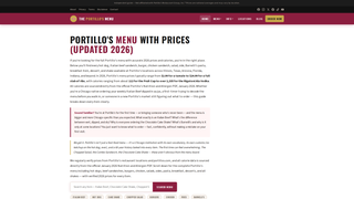 Screenshot of theportillosmenu.us