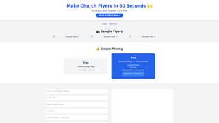 Thumbnail of churchflyergenerator.com