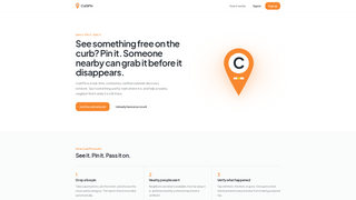 Screenshot of curbpin.com
