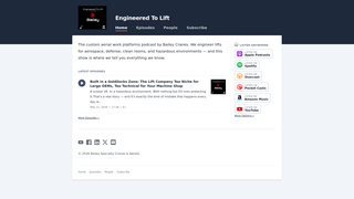 Screenshot of engineeredtolift.com