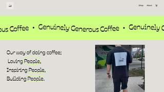 Thumbnail of genuinelygenerouscoffee.com