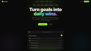 Screenshot of goaltree.ai