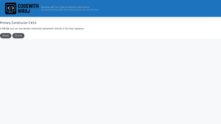 Thumbnail of codewithniraj.com