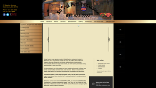 Screenshot of shirazcuisinewatertown.com