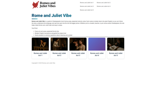 Thumbnail of romeoandjulietvibe.com