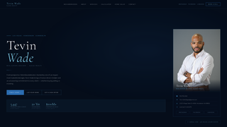 Screenshot of tevinwade.com