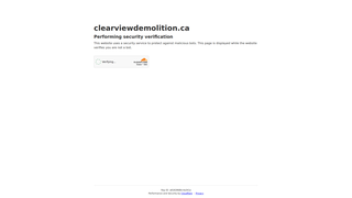 Screenshot of clearviewdemolition.ca
